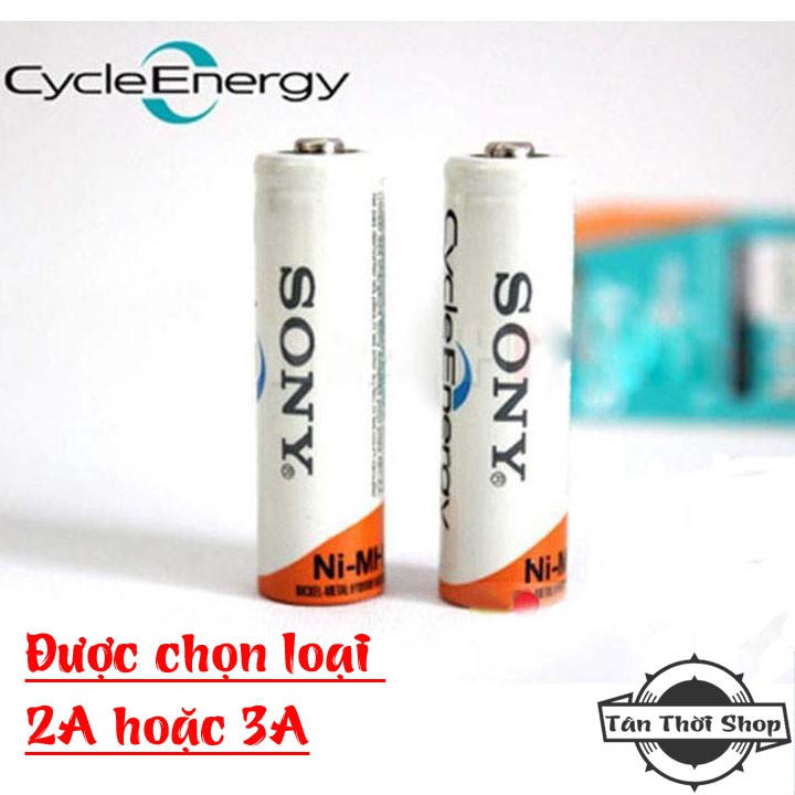  Vỉ 2 pin sạc AA hoặc AAA Sony CycleEnergy ( loại pin sạc được)