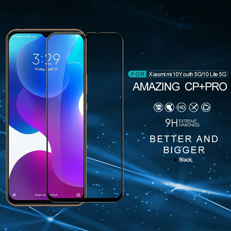 Kính cường lực cho Xiaomi Mi 10 Lite Nillkin CP+ PRO - Full viền đen