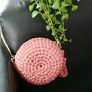 Túi tròn sợi vải handmade