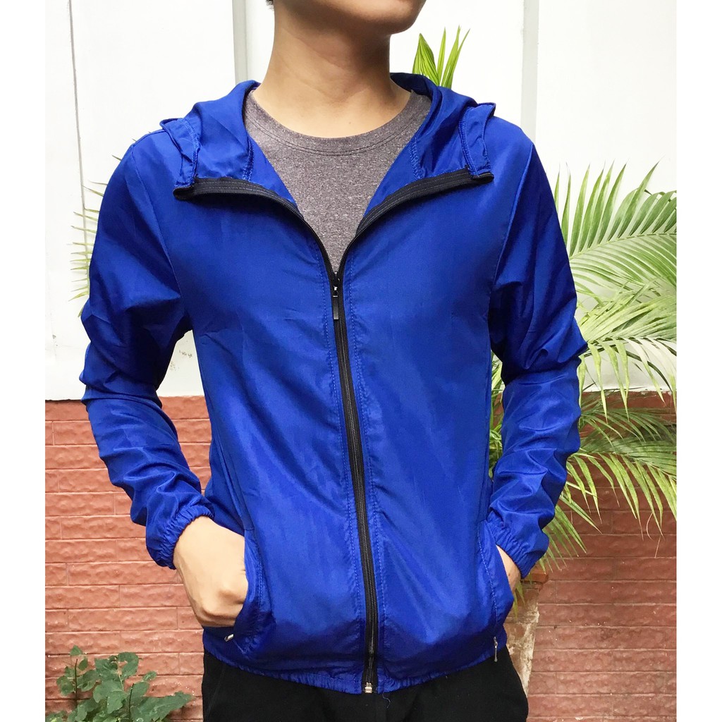 Combo 2 áo khoác gió 1 lớp màu ngẫu nhiên chỉ