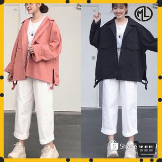 Áo khoác kaki form rộng hàn quốc ulzzang