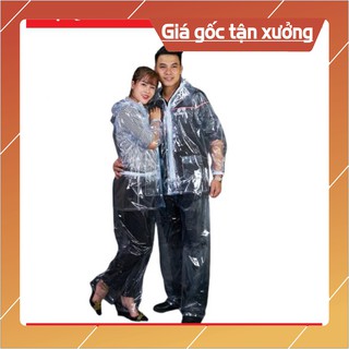 BỘ QUẦN + ÁO MƯA SIÊU DAI TRONG SUỐT THÀNH NAM