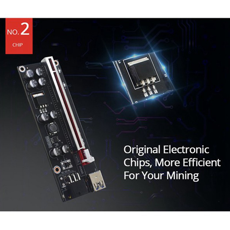 Set 5 Card Đồ Họa Ver009S Plus Pci-E Pci Express 1x Sang 16x Usb 3.0 | BigBuy360 - bigbuy360.vn