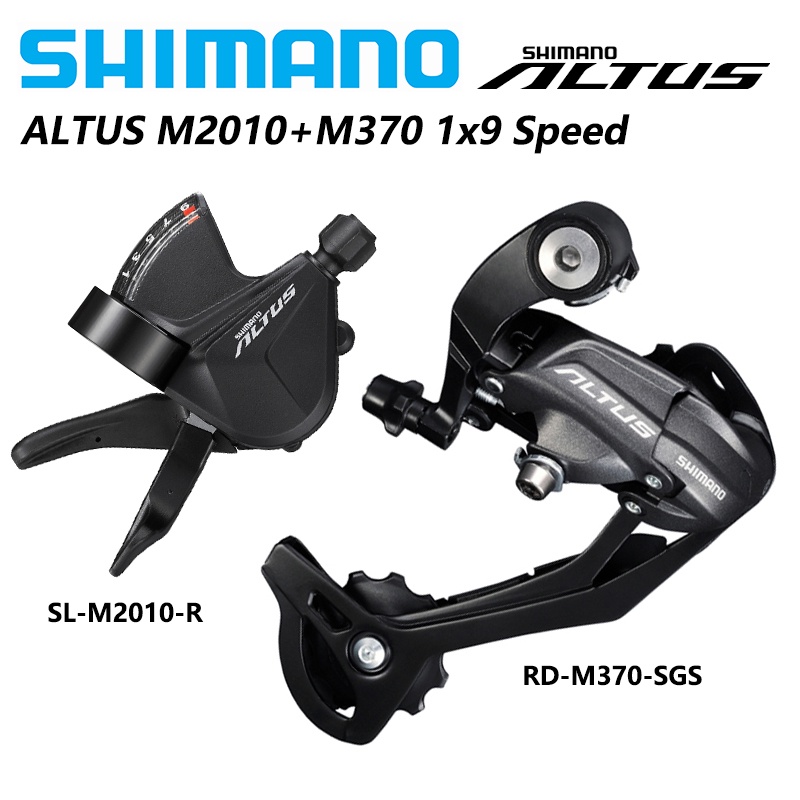 SHIMANO ALTUS 1x9S SL M2010 RD M370 9 speed MTB bike shifter lever and rear derailleur switch groupset M370 M390 M590