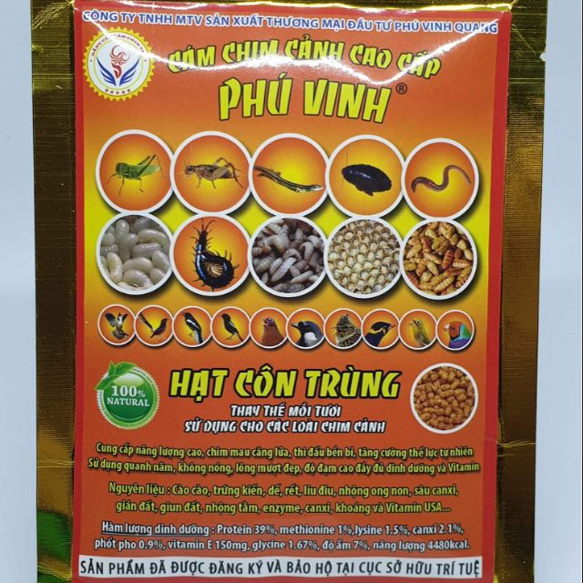 Combo 2 Bịch Hạt Côn Trùng Phú Vinh