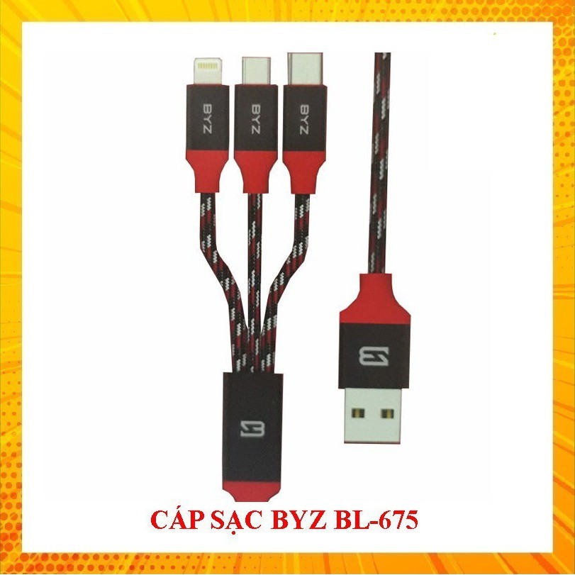 CÁP SẠC 3 ĐẦU BYZ BL-675