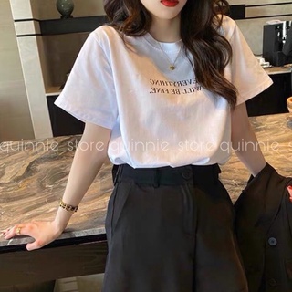Áo phông trắng chữ ngực, áo phông trắng Everthing will be fine Ulzzang