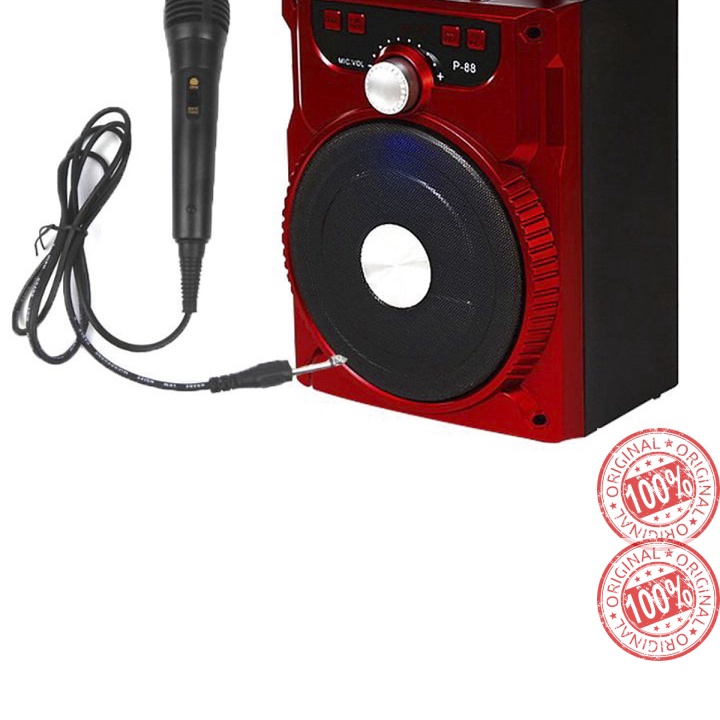 Loa Kẹo Kéo Có Mic Hát Karaoke Nghe Nhạc Bluetooth, Loa bluetooth, loa kraoke cắm thẻ nhớ, nghe đài FM Siêu Hay - Tặng k