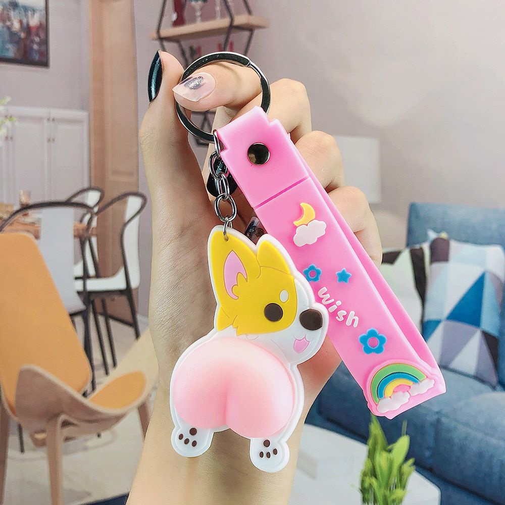 Móc khóa họa tiết doraemon chú chó dễ thương để trang trí