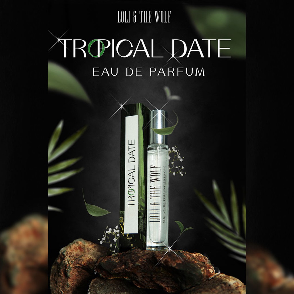 hàng trong kho   Bán sỉ  giá  đặc  biệt   Nước hoa Tropical Date Eau De Parfum dành cho nam và nữ, chai 10ml - LOLI & TH