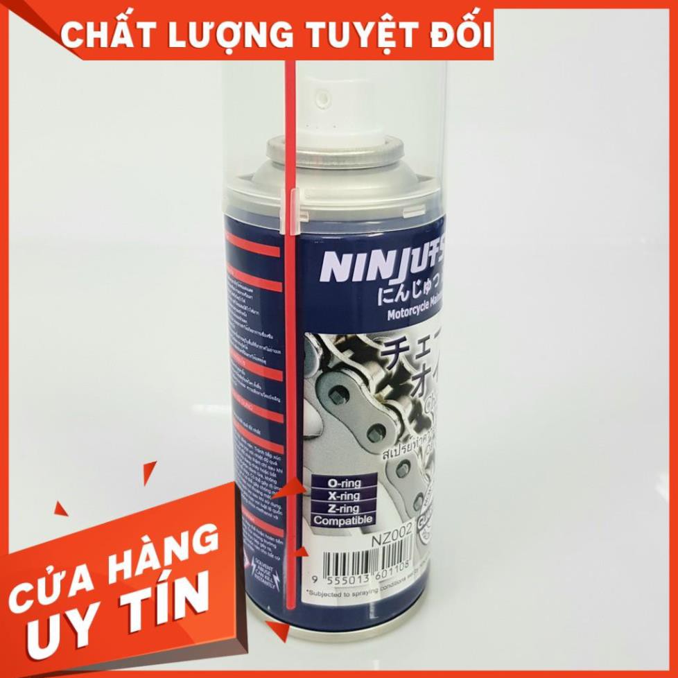 DẦU BÔI TRƠN NHÔNG SÊN (XÍCH) XE MÁY NINJUTSU 150 ML (NZ002)