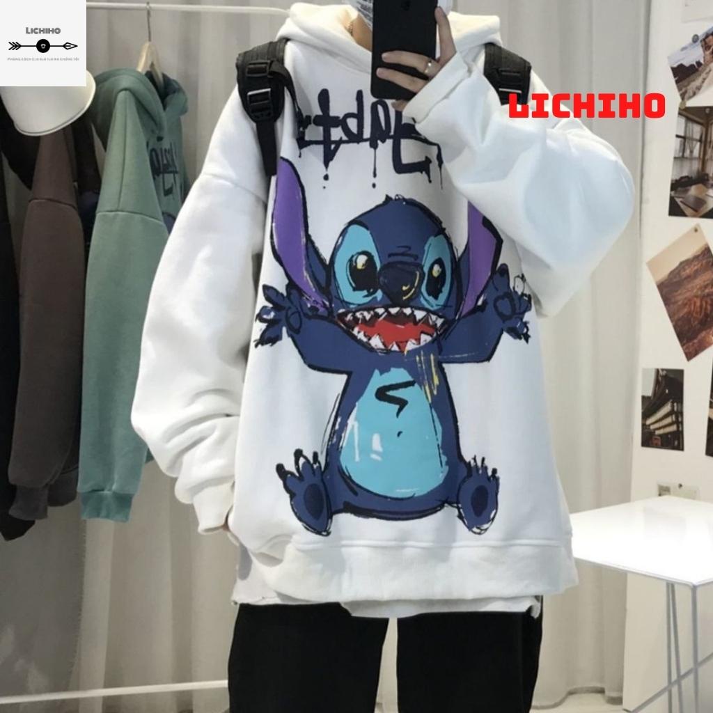 Áo khoác hoodie unisex fom rộng MOJI AKNM14 LICHIHO jacket nỉ streetstyle nam nữ hottrend rẻ đẹp mềm mịn