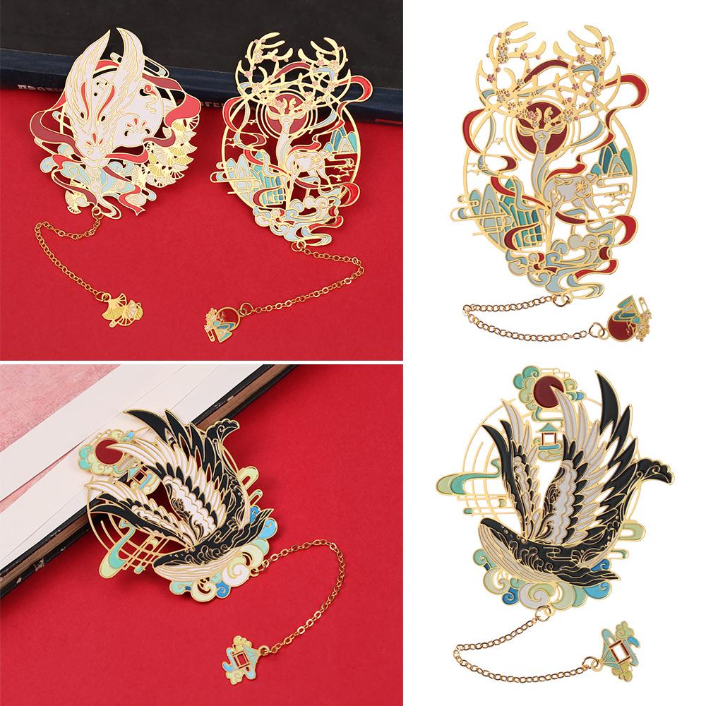 SUENIN Thẻ Đánh Dấu Trang Sách Bằng Đồng Thau Phong Cách Retro