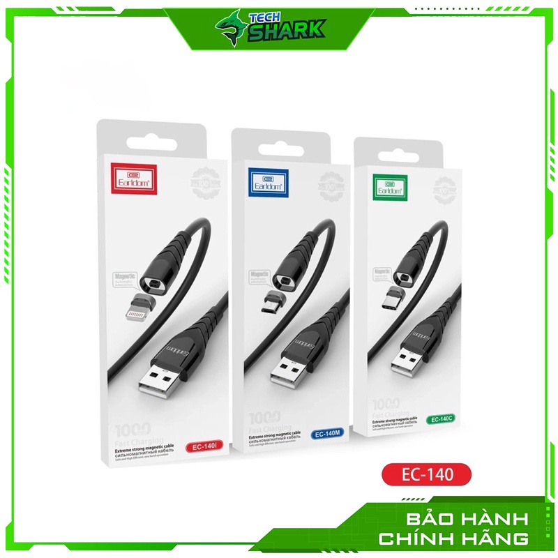 Cáp Sạc Nam Châm 1m Earldom EC-140 (chính hãng)