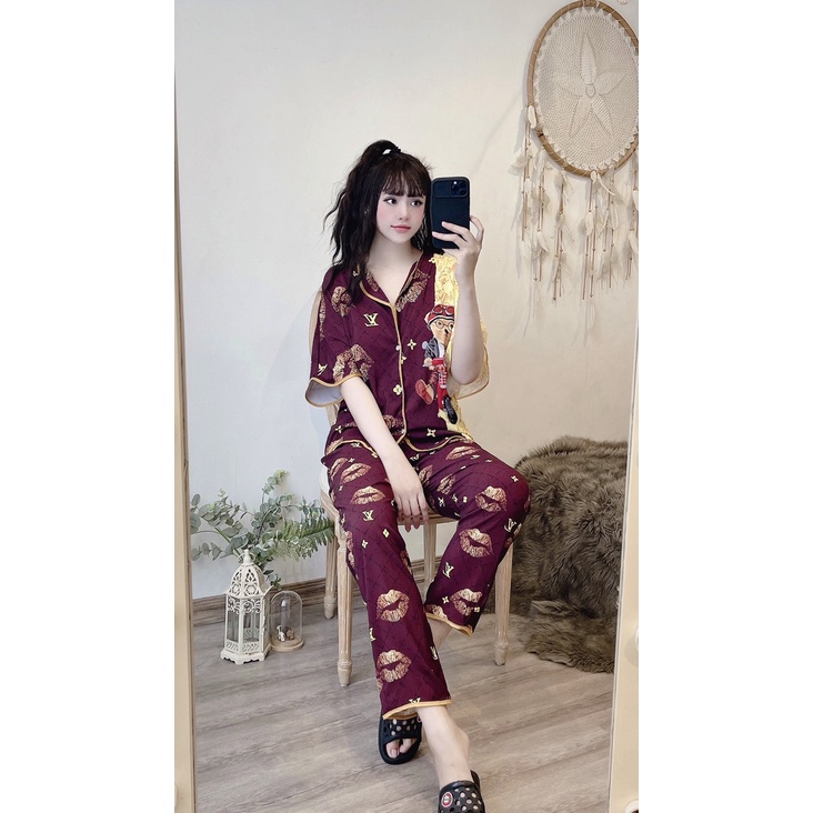 Đồ bộ pijama nữ tiểu thư cổ sen, cổ bèo, cổ truyền thống nhiều mẫu, pijama tay ngắn quần dài lụa mango, lụa latin, satin