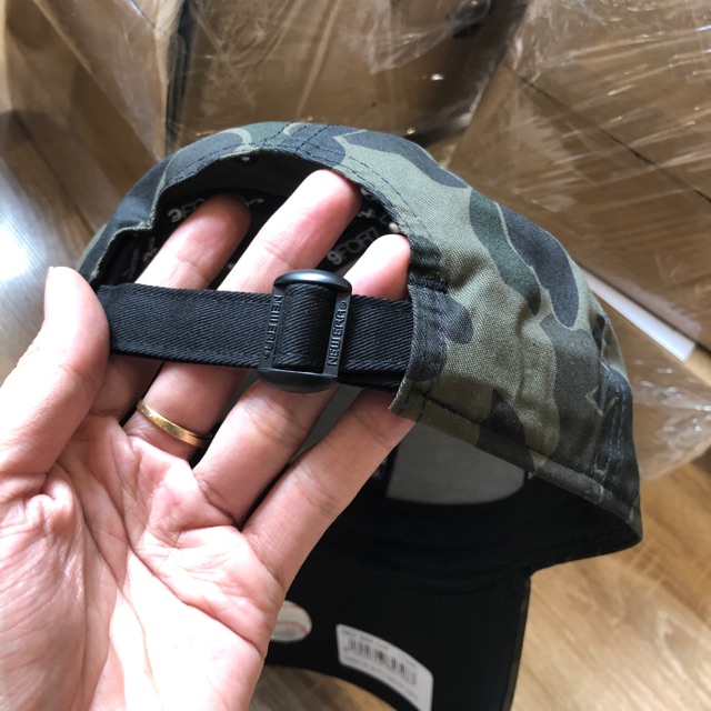 Nón Newera LA logo nhỏ camo fom cứng Nhập Xịn