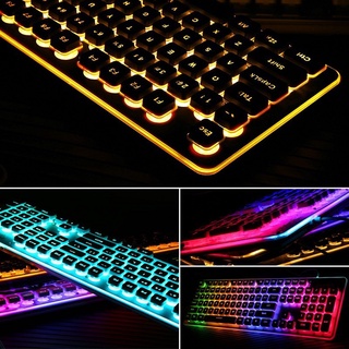Bàn Phím LED LANGTU L1 Có Dây USB – 104 Phím Chống Ồn, Gõ Êm, LED Đẹp, Dùng Cho PC Laptop Văn Phòng Game Thủ
