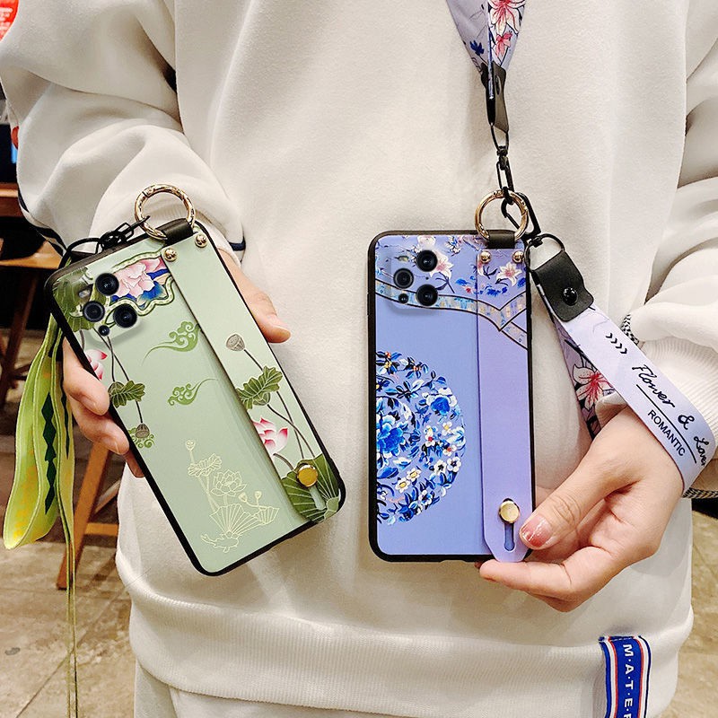 Ốp Điện Thoại Họa Tiết Thổ Cẩm Có Dây Đeo Cho Oppofindx3 / X3Pro | BigBuy360 - bigbuy360.vn