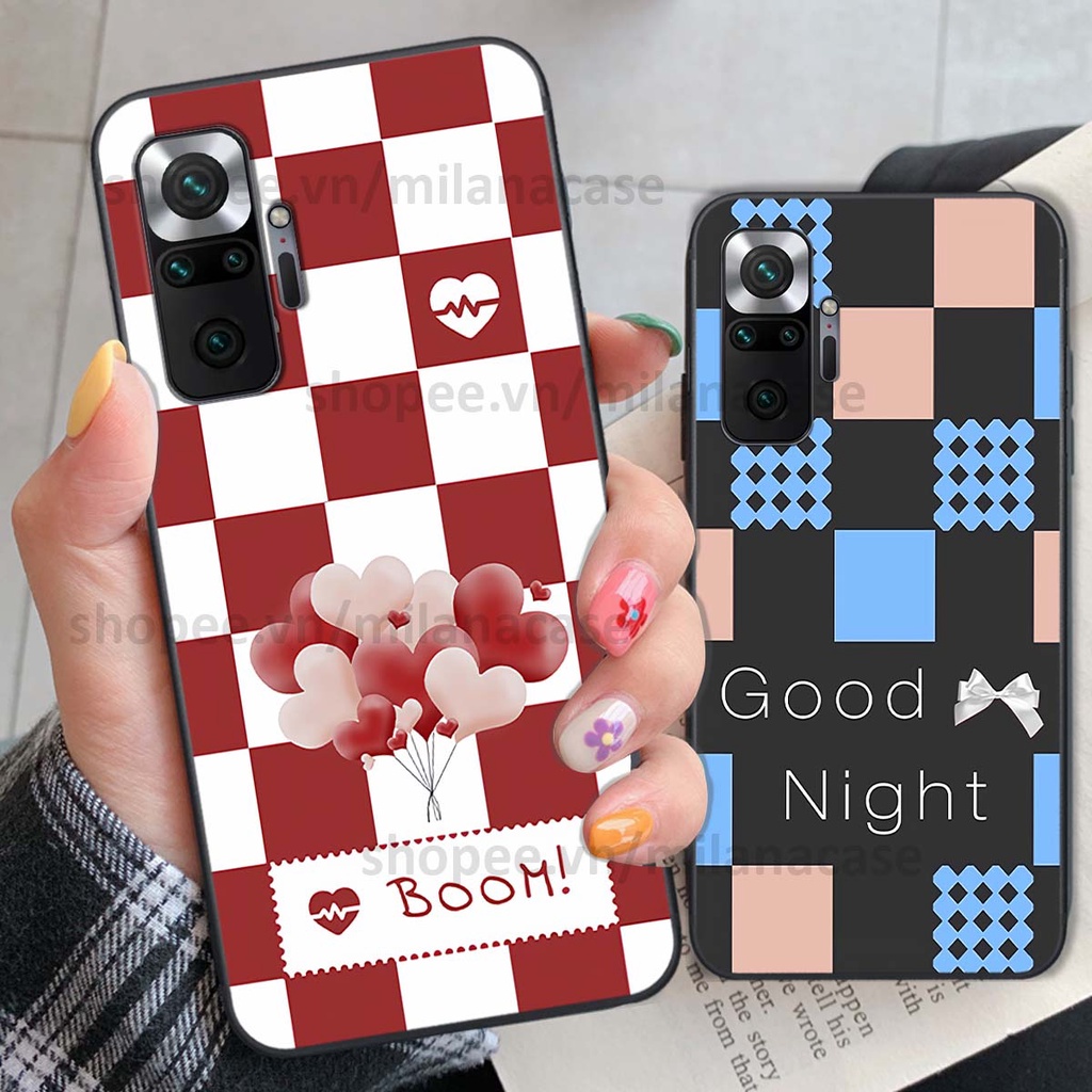Ốp Xiaomi Redmi Note 10 / Note 10 Pro caro họa tiết nhiều màu sắc siêu đẹp thời trang cá tính
