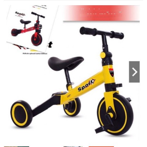 [Mẫu Mới] Xe đạp thăng bằng kiêm chòi chân 3in1 cho bé,  1- 4 Tuổi - Chính Hãng HAPPY BABY