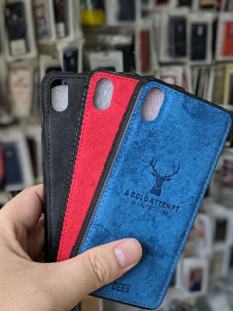 Ốp lưng Xiaomi Redmi 7A  FREESHIP Từ 50k chống sốc vải đầu hươu