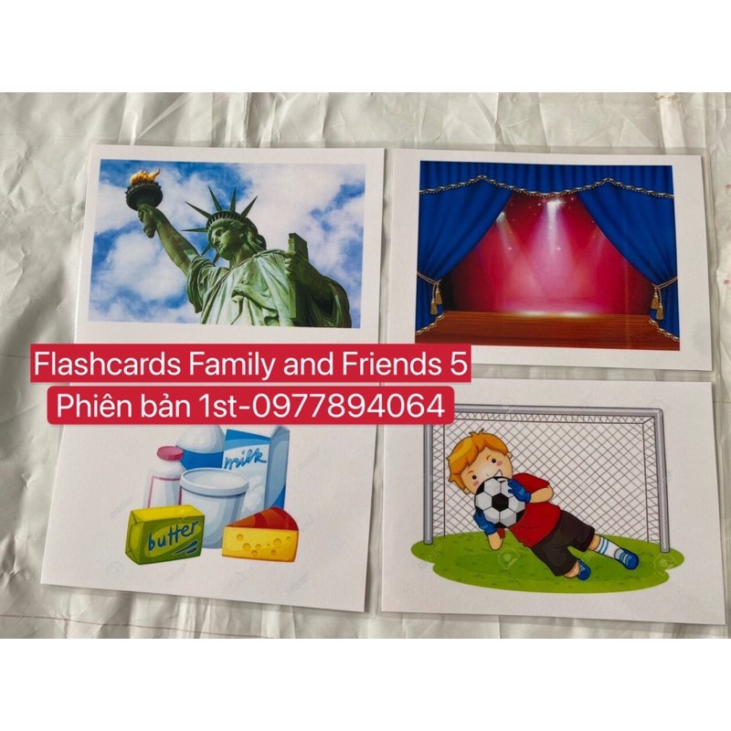Flashcards  Family and Friends 5- phiên bản 1st - ép plastics bền đẹp
