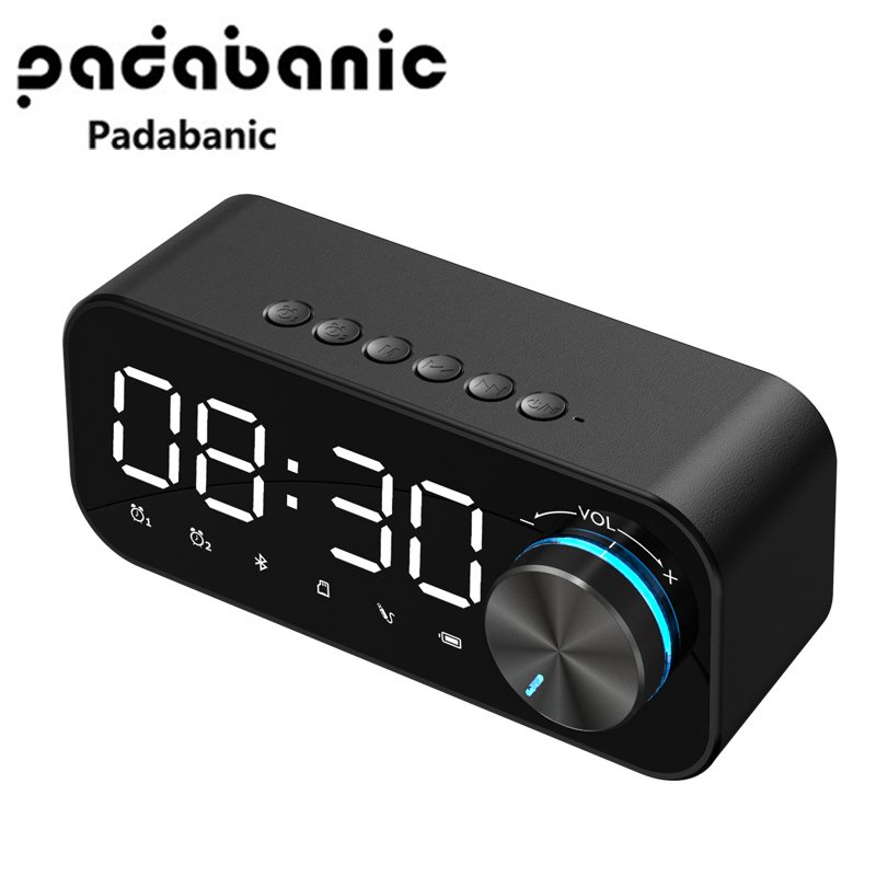 [ Bảo Hành ] Loa Bluetooth Padabanic MP3  Đa Năng Kiêm Đồng Hồ Báo Thức Nghe Đài FM Pin 1400mAh Nghe Nhạc ~8 Tiếng