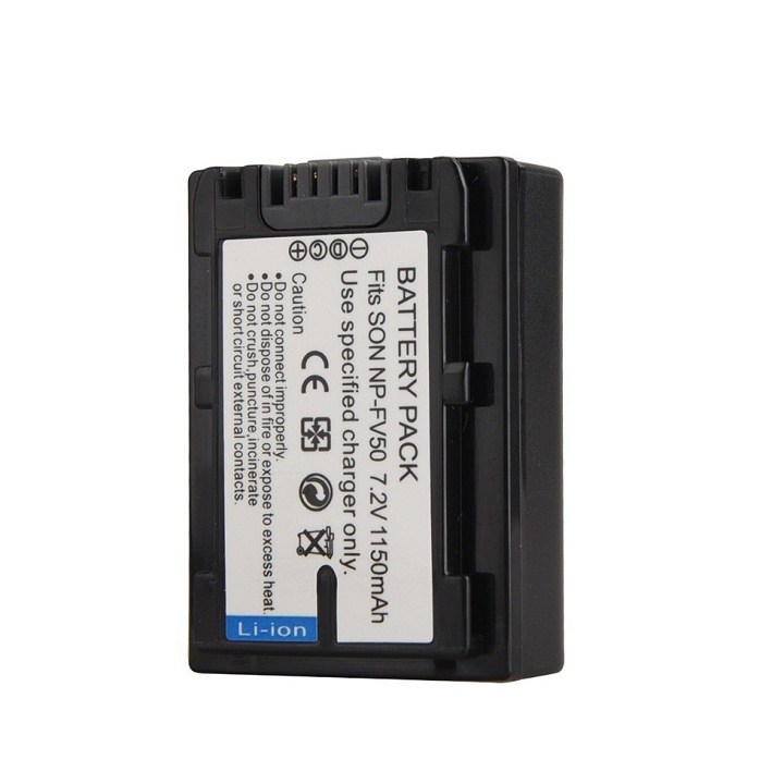 Pin Máy Ảnh Sony Np-Fv50 7.2V 1050mAh Dành cho Sony HDR-CX180E,HDR-CX360E,HDR-CX700E,HDR-XR160E,HDR-PJ10E