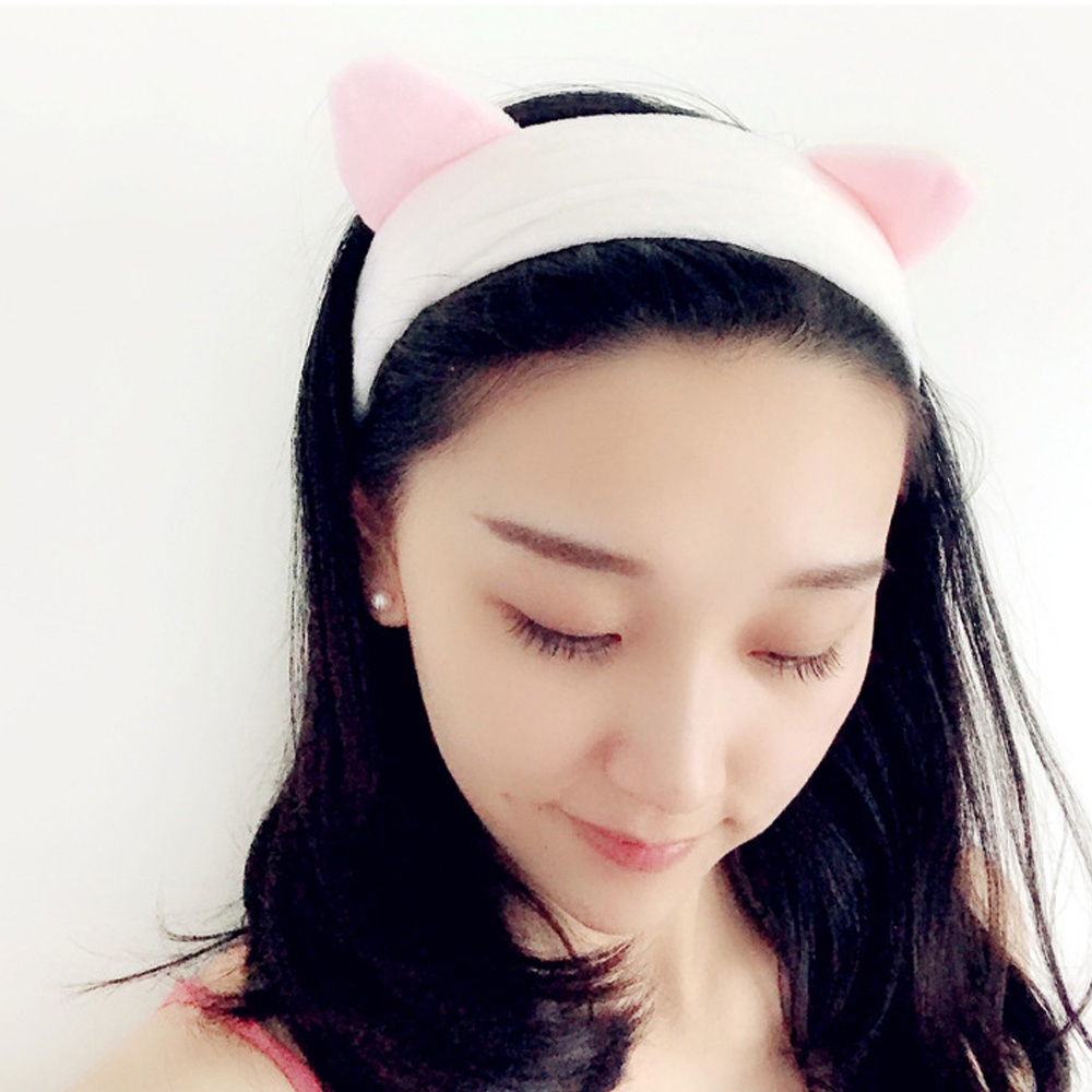 (Hàng Mới Về) Băng Đô Cài Tóc Tai Mèo Dễ Thương Nhiều Màu Sắc Dành Cho Nữ