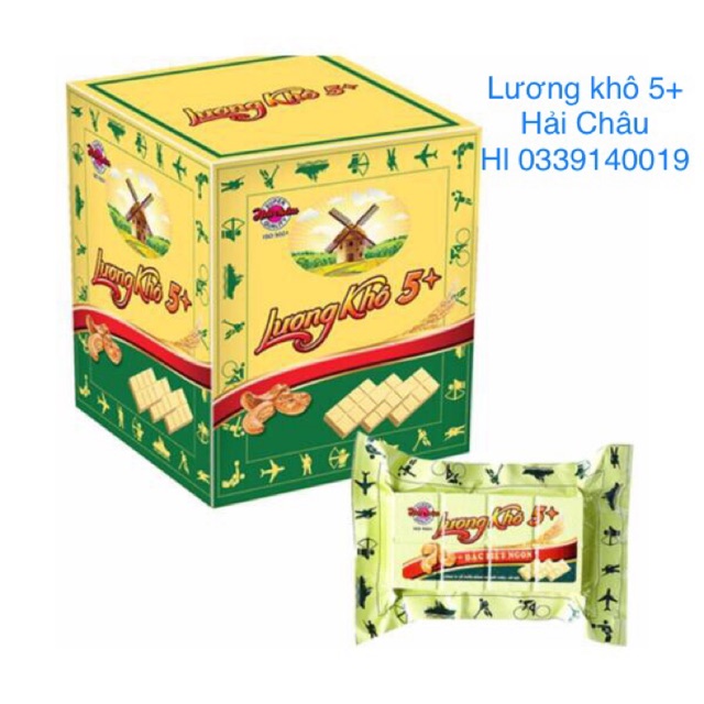 [Hộp 10 chiếc*70g ] Lương KHô Cao Cấp Hải Châu 5+