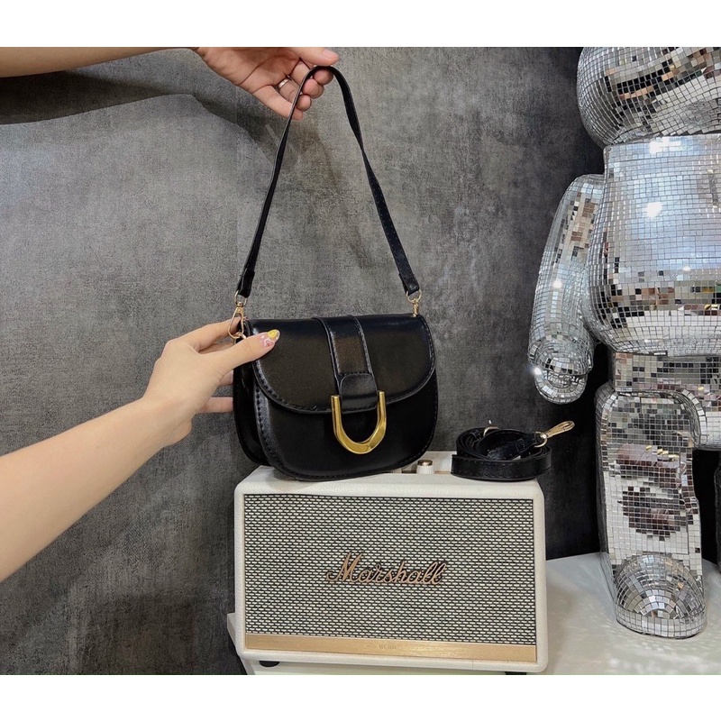 Túi xách nữ bầu đeo chéo 3 màu đẹp Hot Trend 2022