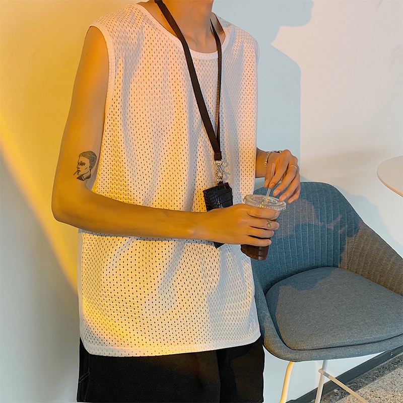 Áo Ba Lỗ Thể Thao Thoáng Khí Mau Khô Thời Trang Mùa Hè Cho Nam