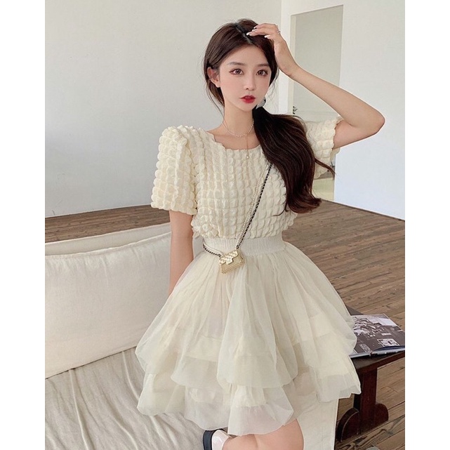 Áo Kiểu Tay Phồng Phong Cách Hàn Quốc Cho Nữ