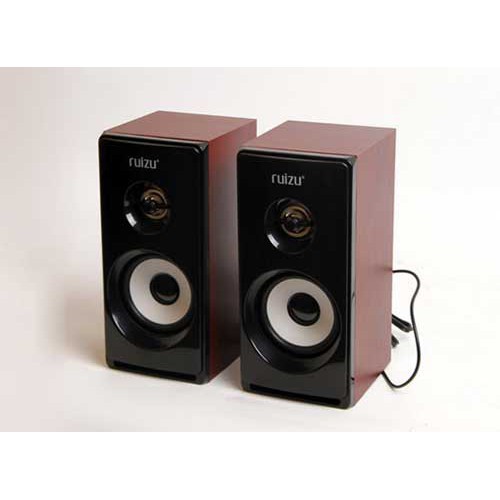 CỰC HÓT Loa vi tính 2.0 Ruizu RS-810 - âm thanh cực hay (Đen gỗ) - Hãng phân phối chính thức
