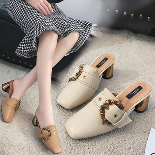Sục nữ cao gót 7p, giày mọi hotdel -G265 hàng Quảng Châu