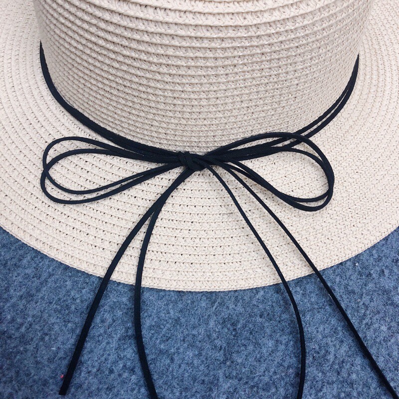 [Hình Thật + Video]Mũ cói đi biển cho nữ cao cấp thắt nơ đẹp giá rẻ đi biển nón sang trọng siêu hot thời trang đẹp MC01