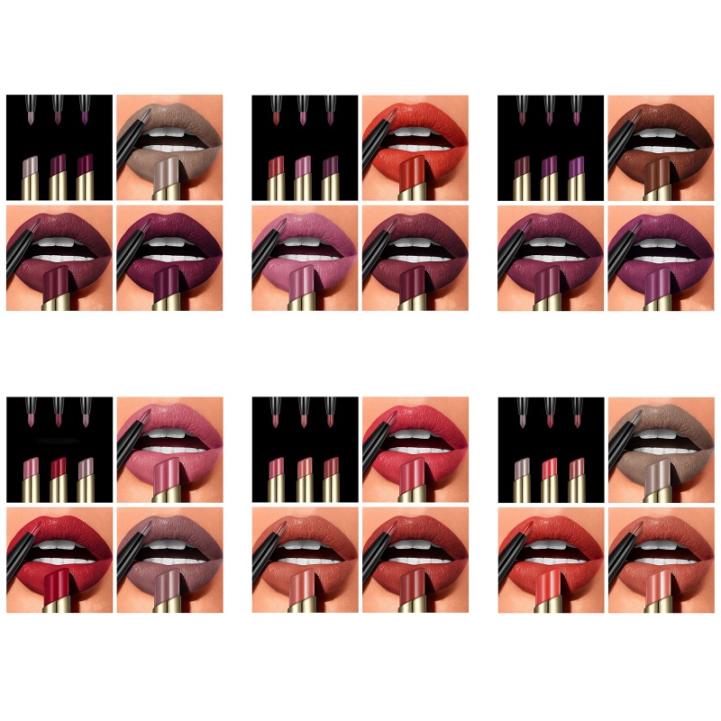 Bộ Son Môi Và Chì Kẻ Viền Môi Chất Nhung Lì Lâu Trôi Suốt 24 Giờ YOUYO