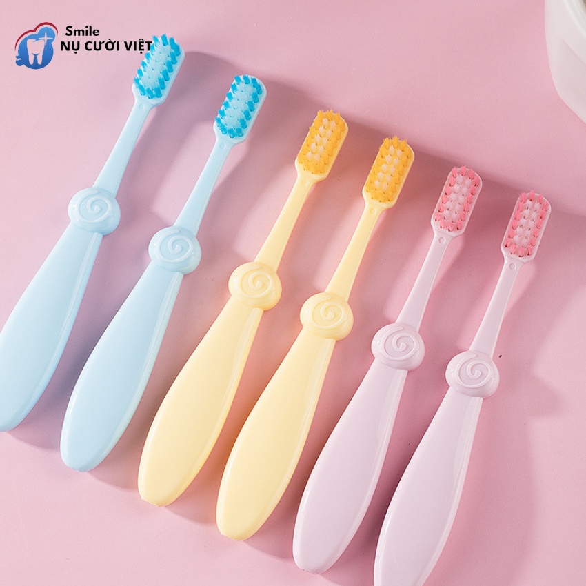 Bàn chải đánh răng Cho Trẻ lông mềm Kid's Toothbrush Combo Bộ 3 Cái Dành Cho Bé 3 Đến 9 Tuổi