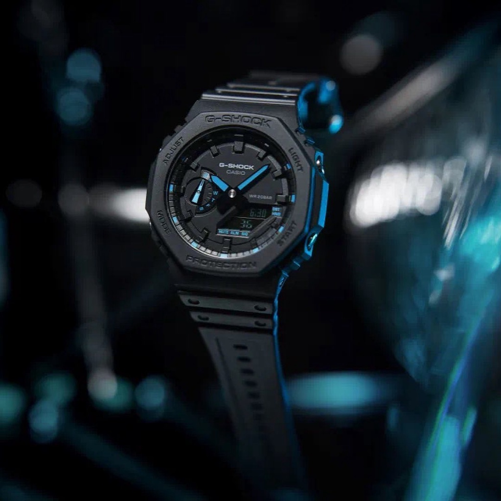 Đồng hồ Nam Dây Nhựa Casio G-Shock GA-2100-1A2DR chính hãng bảo hành 5 năm Pin trọn đời