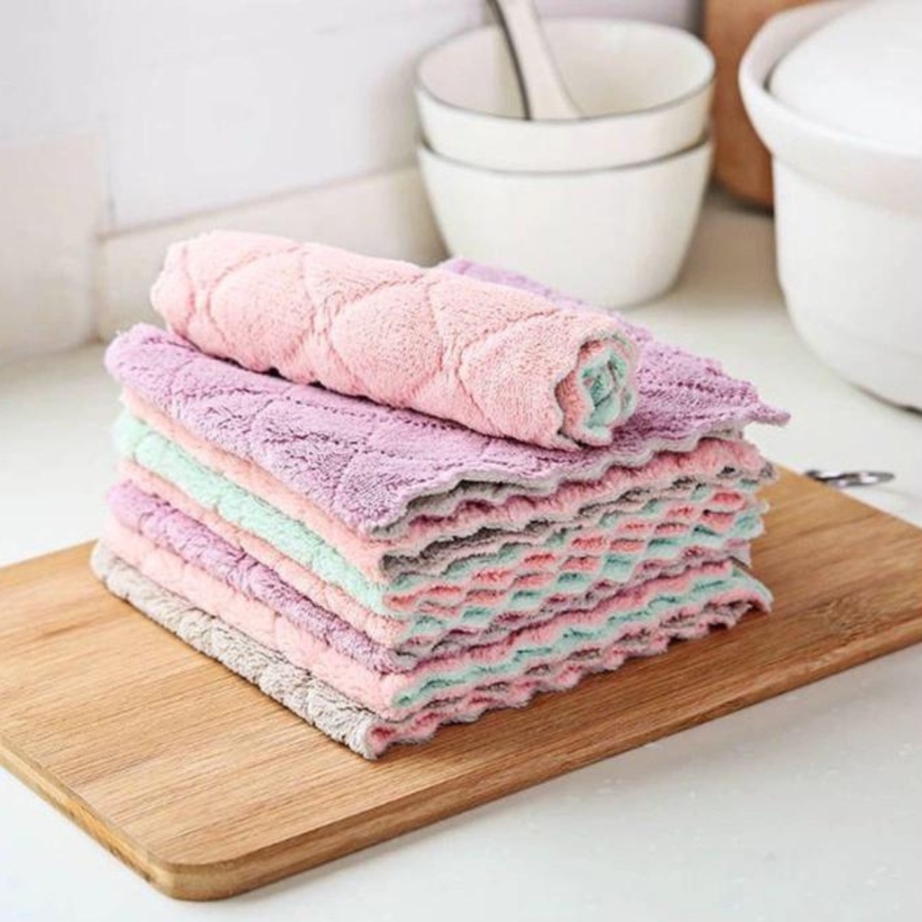 Combo 20 Khăn Lau Đa Năng Hai Mặt Siêu Thấm Nước