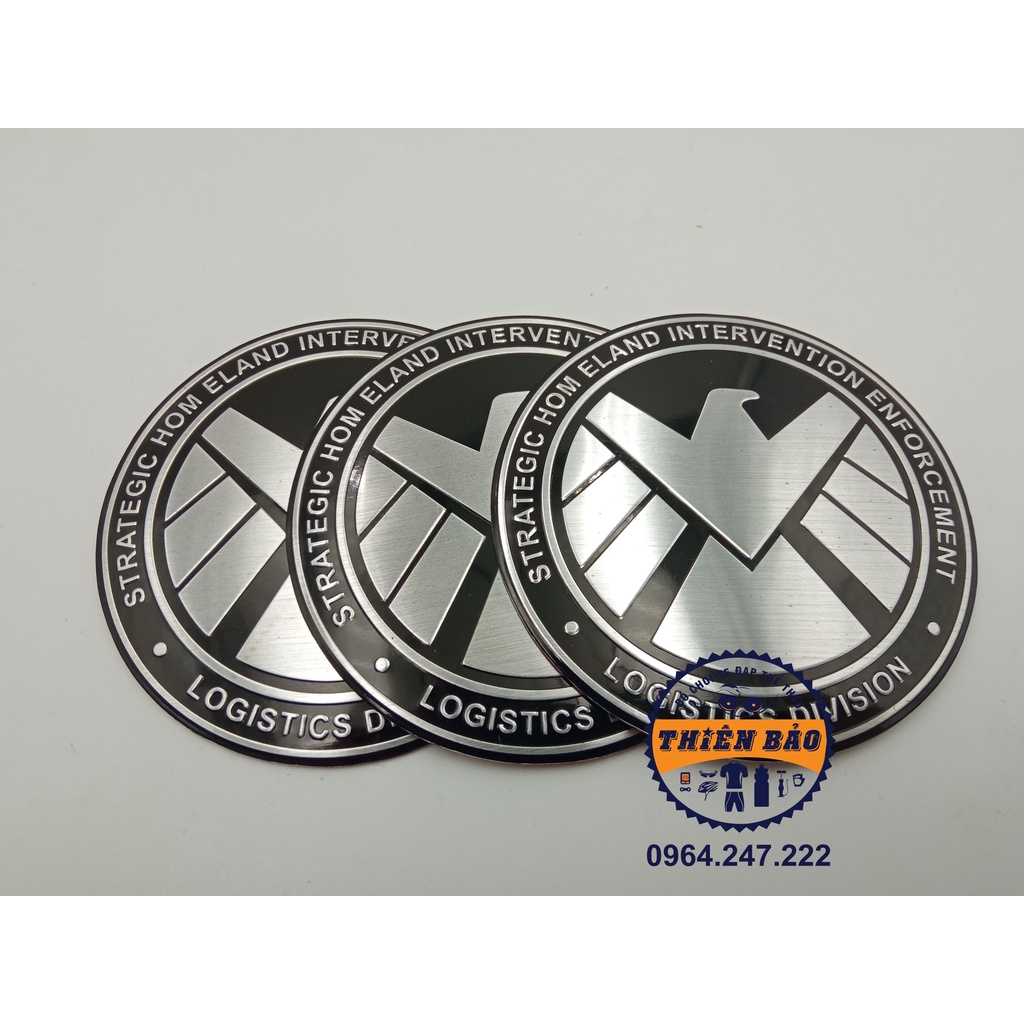 Tem dán xe logo Shield Vector Decal dán xe thân trắng nền đen #9