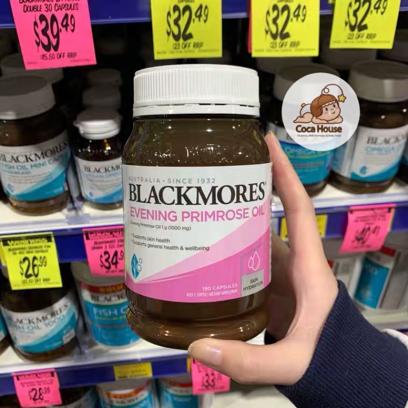 BLACKMORES EVENING PRIMROSE OIL 190 VIÊN✅ĐỦ BILL, TEM, HOT PRICE✅ ổn định nội tiết tố, đẹp da | BigBuy360 - bigbuy360.vn