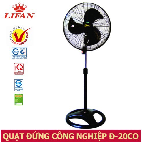 [Mã 155ELSALE giảm 7% đơn 300K]  FREE SHIP  Giảm 30k Quạt cây - đứng Lifan Đ-20CO (D20CO) - 100W