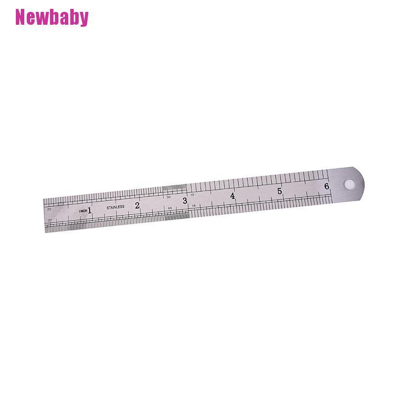 1 Thước Đo Hai Mặt 15cm Bằng Kim Loại Chuyên Dụng