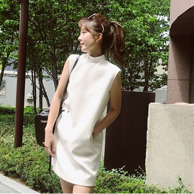 Đầm sát nách họa tiết thêu phong cách thời trang dành cho nữ