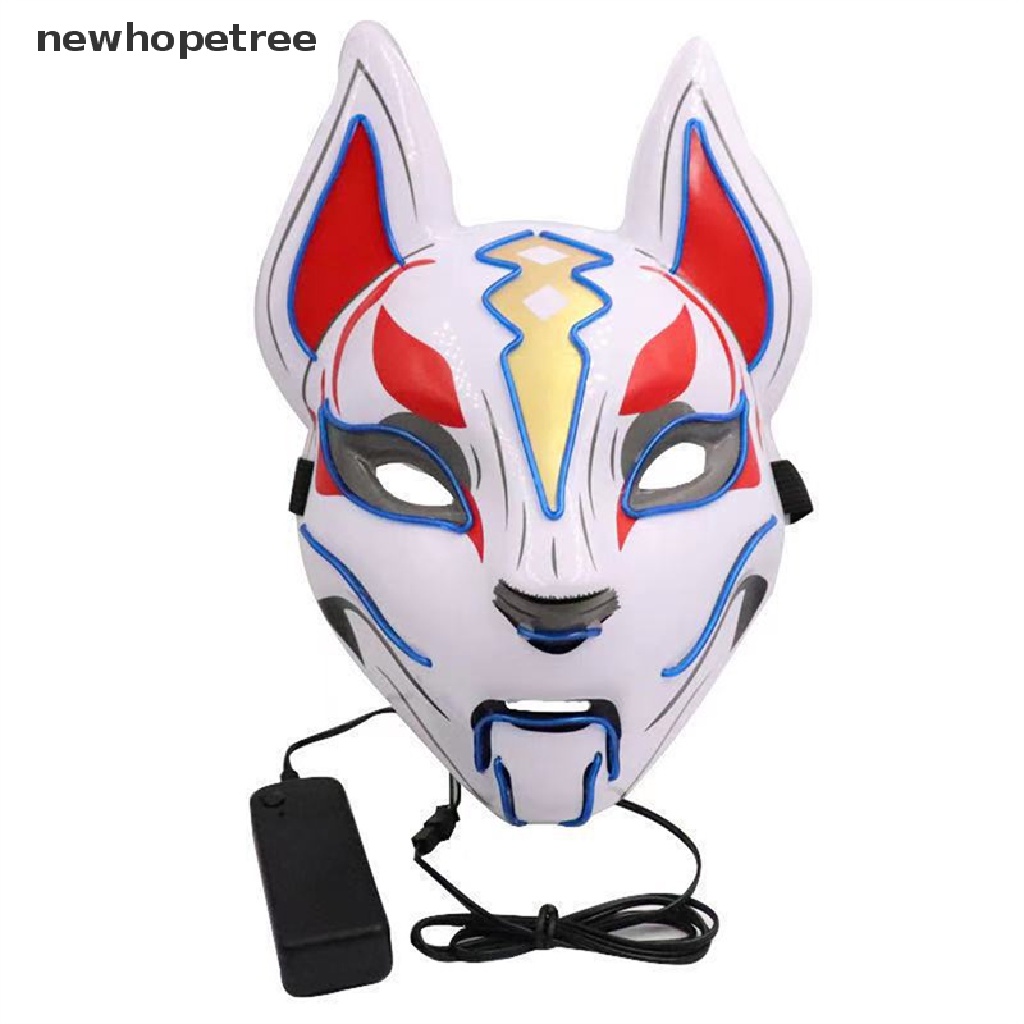 Mặt nạ đèn led cosplay anime phong cách Nhật Bản cho bữa tiệc Halloween trang trí nội thất