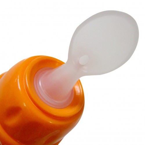 BÌNH ĂN BỘT AMI THÁI LAN ( Bình muỗng ăn dặm silicone mềm 150ml )