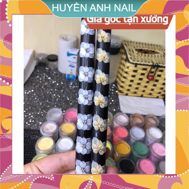 Hoa bột gắn móng hoa chân HUYEN ANH SHOP NAIL HUYỀN ANH