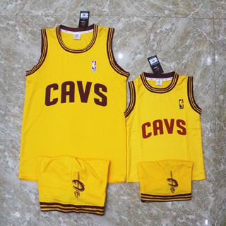 Bộ bóng rổ trẻ em, người lớn Cavs dương - Cavs vàng