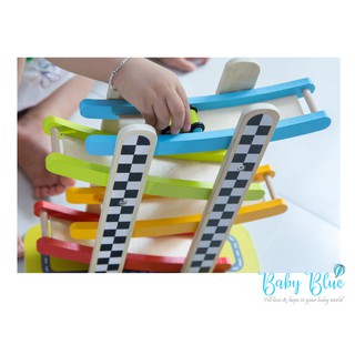 Đồ chơi gỗ - Bộ đường đua xe kỳ thú
